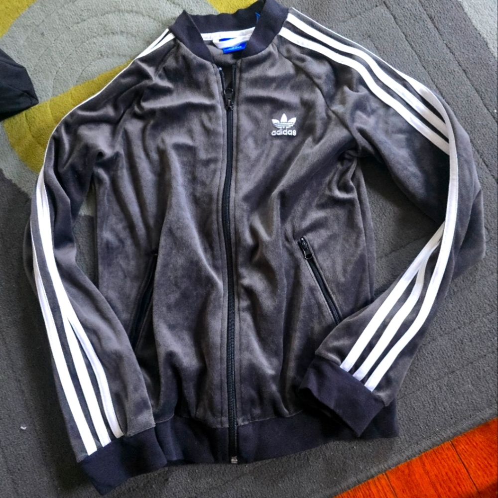 Adidas velour jacket